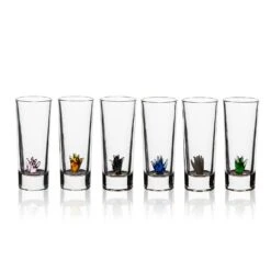 Tequila Decanter Tequila Glasses Set With Agave Decanter And 6 Agave Sipping Shot Glass, Perfect For Gifts For Tequila Lovers, 25 Ounce Bottle, 3 Ounce Tequila Party Decorations Cinco De Mayo (Agave) -Refined Spirits Store 011 1