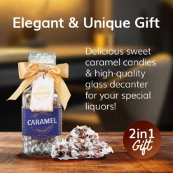 Father's Day Gifts For Men Dad, Chocolate Caramels Candy Gift, Glass Whiskey Decanter Bourbon, Scotch & Liquor, Birthday Gift Daughter Son, Best Dad Father Husband Presents Food Gift Basket Men Women 9 Father's Day Gifts For Men Dad, Chocolate Caramels Candy Gift, Glass Whiskey Decanter Bourbon, Scotch & Liquor, Birthday Gift Daughter Son, Best Dad Father Husband Presents Food Gift Basket Men Women -Refined Spirits Store 01gift 1