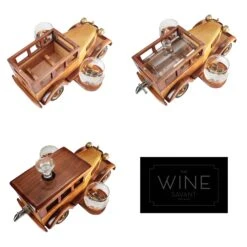 Old Fashioned Car Whiskey Decanter Set, Very Large 15" X 13" X 7" 750ml Decanter Spigot, And 2-10oz Whiskey Tumbler Old Fashion Glasses, Old Fashioned Vintage Car, Limited Edition, Great Bar Gift -Refined Spirits Store 020 f3075e62 55e4 4e00 8f2f 37b110656e68