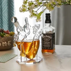 Heart Decanter Whiskey & Wine Decanter Set By The Wine Savant, Organ Aerator, Funny Gift For That Someone You Love! Gift For Doctors, Cardiothoracic Surgeons, Nurse, Pre-Med, Adults (750 ML) -Refined Spirits Store 1. 26