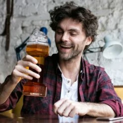 The Wine Savant SINGLE Set, Dumbbell Beer & Whiskey Glasses, Giant Lifting Beers 26oz Glass | Large Weightlifting To Scale Funny Beer Mug | For Men & Women Cool Beer Glasses Perfect, Gifts For Dad 8 The Wine Savant SINGLE Set, Dumbbell Beer & Whiskey Glasses, Giant Lifting Beers 26oz Glass | Large Weightlifting To Scale Funny Beer Mug | For Men & Women Cool Beer Glasses Perfect, Gifts For Dad -Refined Spirits Store 111111 1