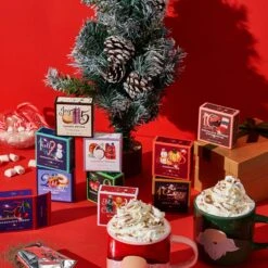 Kiri & Sons 12 Days Of Christmas Hot Chocolate Gift Set, Gourmet Cocoa, Large Gift Set Delicious Holiday Flavors Gingerbread Including Rocky Road, Peppermint Swirl, Cookie Butter, Pumpkin Pie & More -Refined Spirits Store 12daysofchristmashotchocolategiftset4 2