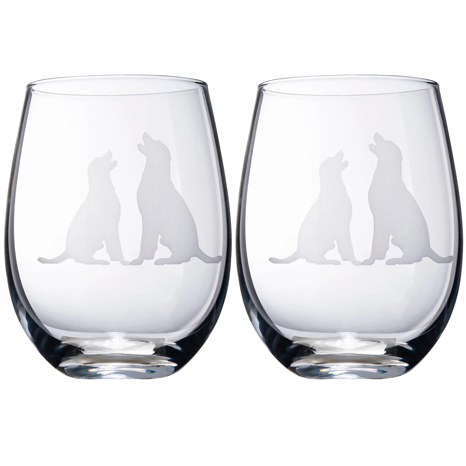 Set Of 2 Labrador Dog Stemless Wine Glasses By The Wine Savant - Lab Retriever Puppy & Doggy Lover Him & Her - Dogs Silhouette - Glass Gifts Etched Tumblers For Anniversary, Wedding, Home Bar Gifts 1 Set Of 2 Labrador Dog Stemless Wine Glasses By The Wine Savant - Lab Retriever Puppy & Doggy Lover Him & Her - Dogs Silhouette - Glass Gifts Etched Tumblers For Anniversary, Wedding, Home Bar Gifts