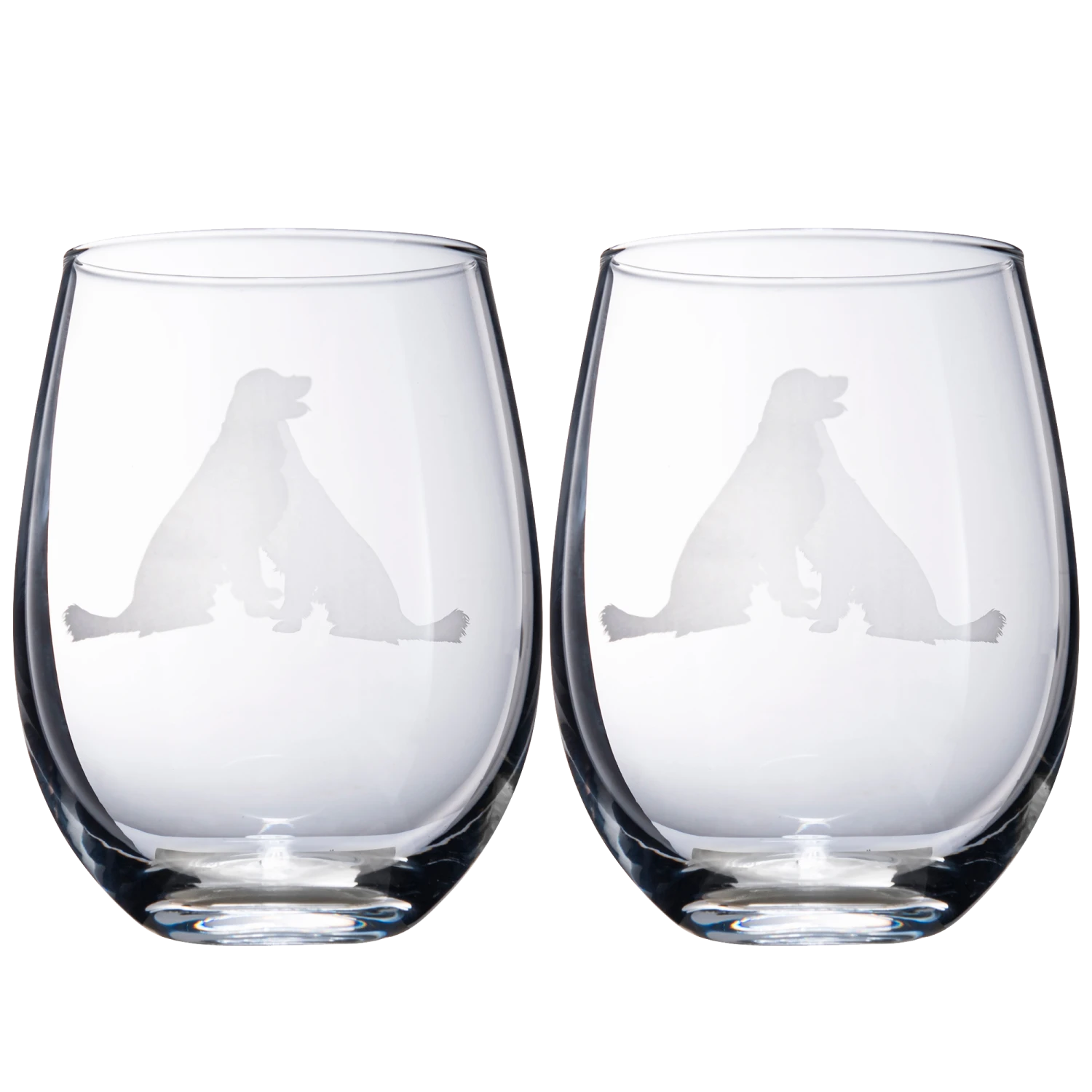 Set Of 2 Golden Retriever Dog Stemless Wine Glasses By The Wine Savant - Yellow Or Golden Retriever Lover Him & Her - Dogs Silhouette - Glass Gifts Etched Tumblers For Anniversary, Home Bar Gifts 1 Set Of 2 Golden Retriever Dog Stemless Wine Glasses By The Wine Savant - Yellow Or Golden Retriever Lover Him & Her - Dogs Silhouette - Glass Gifts Etched Tumblers For Anniversary, Home Bar Gifts