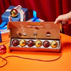 Hot Chocolate Bombs - Set Of 6 - Delicious Cocoa Bombs Filled With Marshmallows - 2 Flavors Caramel & Fudge Brownie Candy - Classic Milk Chocolates Cocoa Bomb Gift Set - Delicious Gifts -Refined Spirits Store 1 19