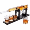 AR15 Whiskey Gun Decanter Set 1000 Ml & 4 12oz Bullet Glasses