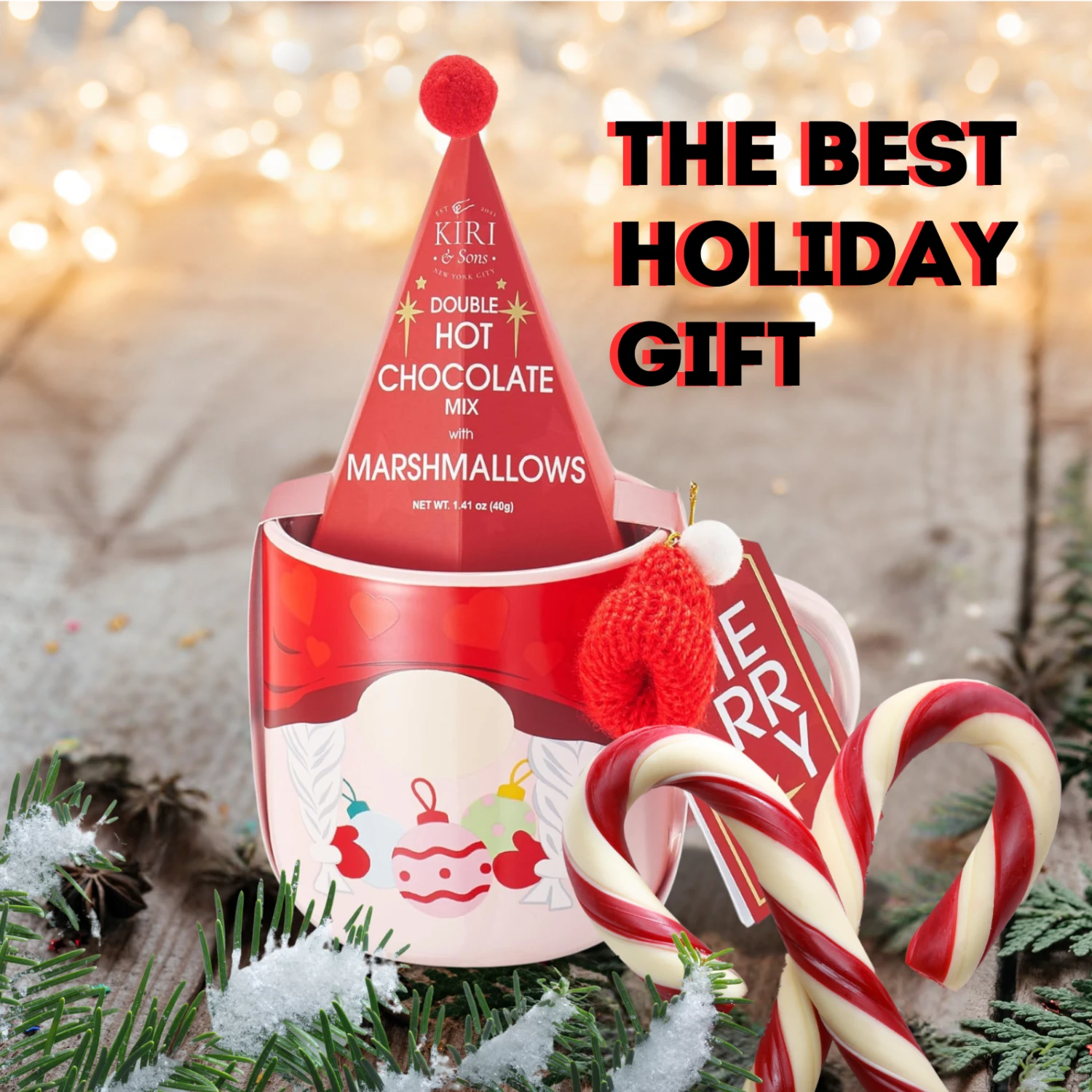 Mug With Hot Cocoa Mix & Marshmallows - Delicious Double Hot Chocolate Mix Filled With Marshmallow - Kids Fun Gift Holiday Santa Elves Christmas, Ceramic Childrens Eggnog Festive Gifts, Red Elf Mug 2 Mug With Hot Cocoa Mix & Marshmallows - Delicious Double Hot Chocolate Mix Filled With Marshmallow - Kids Fun Gift Holiday Santa Elves Christmas, Ceramic Childrens Eggnog Festive Gifts, Red Elf Mug - Image 2