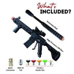 Pressure Washer Gun, Car Cleaning Tool Unique Mechanism, High Pressure Spray Washing Equipment - For Car Wash, Military, Patriotic, Police-Inspired Design, Precision Cleaner -Refined Spirits Store 1 71