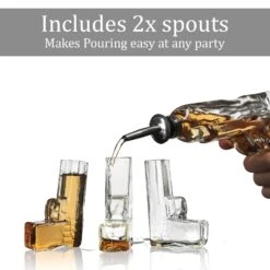 (EU Only) Pistol Whiskey Gun Decanter & Shot Glasses Set 9 (EU Only) Pistol Whiskey Gun Decanter & Shot Glasses Set -Refined Spirits Store 21 8cf655d0 863b 491f ab01 090ce96f10f7