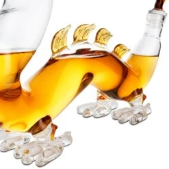 Dragon Drinking Decanter - GOT, I Drink And I Know Things - Whiskey And Wine Decanter Large 10x16" - 100% Lead-Free High Borosilicate Glass, - The Wine Savant Handblown Glass. Movie Night! (600ml) 10 Dragon Drinking Decanter - GOT, I Drink And I Know Things - Whiskey And Wine Decanter Large 10x16" - 100% Lead-Free High Borosilicate Glass, - The Wine Savant Handblown Glass. Movie Night! (600ml) -Refined Spirits Store 264