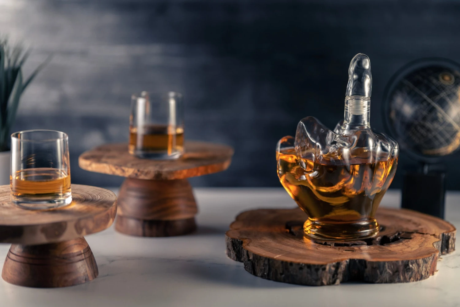 Middle Finger Novelty Whisky Decanter By The Wine Savant 2 Middle Finger Novelty Whisky Decanter By The Wine Savant - Image 2