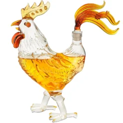 Cock - Chicken Decanter 500ml Whiskey And Wine Decanter - By The Wine Savant, Rooster Glass Decanter For Whiskey, Scotch, Spirits, Wine Or Vodka For Whiskey Lovers 9 Cock - Chicken Decanter 500ml Whiskey And Wine Decanter - By The Wine Savant, Rooster Glass Decanter For Whiskey, Scotch, Spirits, Wine Or Vodka For Whiskey Lovers -Refined Spirits Store 270copy Copy 3 1