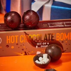 Hot Chocolate Bombs - Set Of 6 - Delicious Cocoa Bombs Filled With Marshmallows - 2 Flavors Caramel & Fudge Brownie Candy - Classic Milk Chocolates Cocoa Bomb Gift Set - Delicious Gifts -Refined Spirits Store 2 17