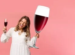 Worlds Largest Giant Wine Glass - Huge 32 Inches, 3.7 Gallons, Mega Pint, Huge Stemware, Clear Decorative Hand Blown Glassware, Large Novelty Stemware/Champagne Magnum Chiller, Oversized XL Goblet 7 Worlds Largest Giant Wine Glass - Huge 32 Inches, 3.7 Gallons, Mega Pint, Huge Stemware, Clear Decorative Hand Blown Glassware, Large Novelty Stemware/Champagne Magnum Chiller, Oversized XL Goblet -Refined Spirits Store 31AGZvvT9HL