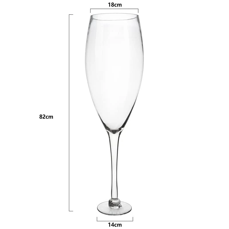 Worlds Largest Giant Wine Glass - Huge 32 Inches, 3.7 Gallons, Mega Pint, Huge Stemware, Clear Decorative Hand Blown Glassware, Large Novelty Stemware/Champagne Magnum Chiller, Oversized XL Goblet 3 Worlds Largest Giant Wine Glass - Huge 32 Inches, 3.7 Gallons, Mega Pint, Huge Stemware, Clear Decorative Hand Blown Glassware, Large Novelty Stemware/Champagne Magnum Chiller, Oversized XL Goblet - Image 3