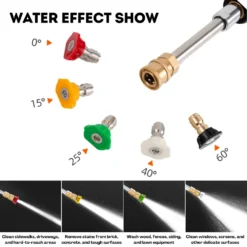 Pressure Washer Gun, Car Cleaning Tool Unique Mechanism, High Pressure Spray Washing Equipment - For Car Wash, Military, Patriotic, Police-Inspired Design, Precision Cleaner -Refined Spirits Store 3 43