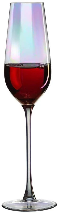 The Wine Savant Iridescent Glasses - Crystal Luster Radiance Set Of 4 - Rainbow Colored Stemware Glassware, Durable Pearl Color Champagne Glasses, An Ethereal Shine (Tall Flutes) 10 The Wine Savant Iridescent Glasses - Crystal Luster Radiance Set Of 4 - Rainbow Colored Stemware Glassware, Durable Pearl Color Champagne Glasses, An Ethereal Shine (Tall Flutes) -Refined Spirits Store 41I5QVM01 L. AC SL1001