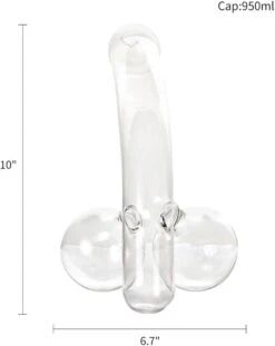Funny Penis Whiskey Decanter - Unique & Funny Glass Container For Scotch, Tequila, Brandy, Rum, Bourbon & Other Drinks - Gift Accessories, Gag Gifts, Party Wine Glass Decanter Funny Penis -Refined Spirits Store 41QL7v qW L. AC