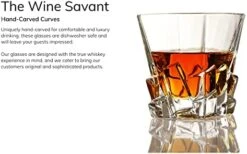 Wine & Whiskey Decanter Gift Set For Men & Women Whiskey Decanter, 2 Iceberg Whiskey Glasses, 2 Coasters, 8 Stainless Steel Whisky Rocks Chillers, Tongs & Freezer Pouch Gift Box The Wine Savant, Dad -Refined Spirits Store 41 K1N0FffL. AC