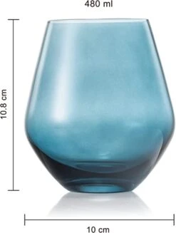 Colored Stemless Crystal Wine Glass Set Of 4, Gift For Her, Him, Wife, Friend - Large 16 Oz Glasses, Unique Italian Style Tall Drinkware - Red & White, Dinner, Color Beautiful Glassware - (Pastel) -Refined Spirits Store 51 RLQpDEuL. AC SX522