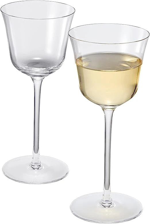 Vintage Crystal Nick & Nora/Wine Coupe Glasses - Set Of 2 - Clear Radiance - Cocktails, Wine, Whiskey, Gin, Cocktail Glass - Hand Blown Classy Glass - Timeless Art Deco Design - Long Stemmed (5 OZ) 3 Vintage Crystal Nick & Nora/Wine Coupe Glasses - Set Of 2 - Clear Radiance - Cocktails, Wine, Whiskey, Gin, Cocktail Glass - Hand Blown Classy Glass - Timeless Art Deco Design - Long Stemmed (5 OZ) - Image 3