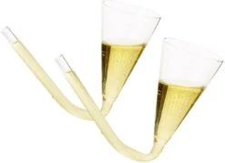 The Wine Savant Glass Champagne Shooter Glass Wine/Champagne Shooters Gifts, Party Games For Guests & Entertainment - Fun Champagne Glasses 6 Oz. – Reusable (2) -Refined Spirits Store 51KCfNhec3S. AC SL1500