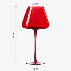 Valentine's Colored Red & Pink Crystal Wine Glasses | 2 Set | Italian Style Tall -Refined Spirits Store 51LiAXvuaGL. AC SL1500
