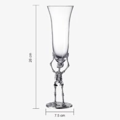 Stemmed Skeleton Champagne Flute Glass | Set Of 2 | 7.5oz Halloween Skeleton Glasses 10" H, Goth Gifts, Skeleton Gifts, Skeleton Decor, Spooky Wine Gift Set, Perfect For Halloween Themed Parties -Refined Spirits Store 51LwsudrZFL. AC SL1500 6099a47b ab74 43d4 b81f c40dd3011230