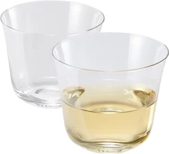 Vintage Crystal Lowball Tumbler Glasses, Set Of 2, Clear Radiance - Spirits, Whiskey, Old Fashioned, Cocktails - Hand Blown Classy Glass -Timeless Art Deco Design - Durable Barware, Home Bar (5 OZ) -Refined Spirits Store 51RaNkwWLKL. AC SX522