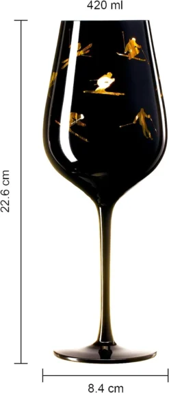 Crystal Stemmed Skiing, Apres Ski Skiier Wine Glasses Goblets - 1 Glass - 14oz -Refined Spirits Store 51dQvNNBxBL. AC SL1500