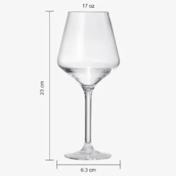 Unbreakable Stemmed Wine Glasses, Tritan Acrylic | Set Of 6 | European Style Crystal Drinkware, 18oz -Refined Spirits Store 51o1yEJND0L. AC SL1500 1