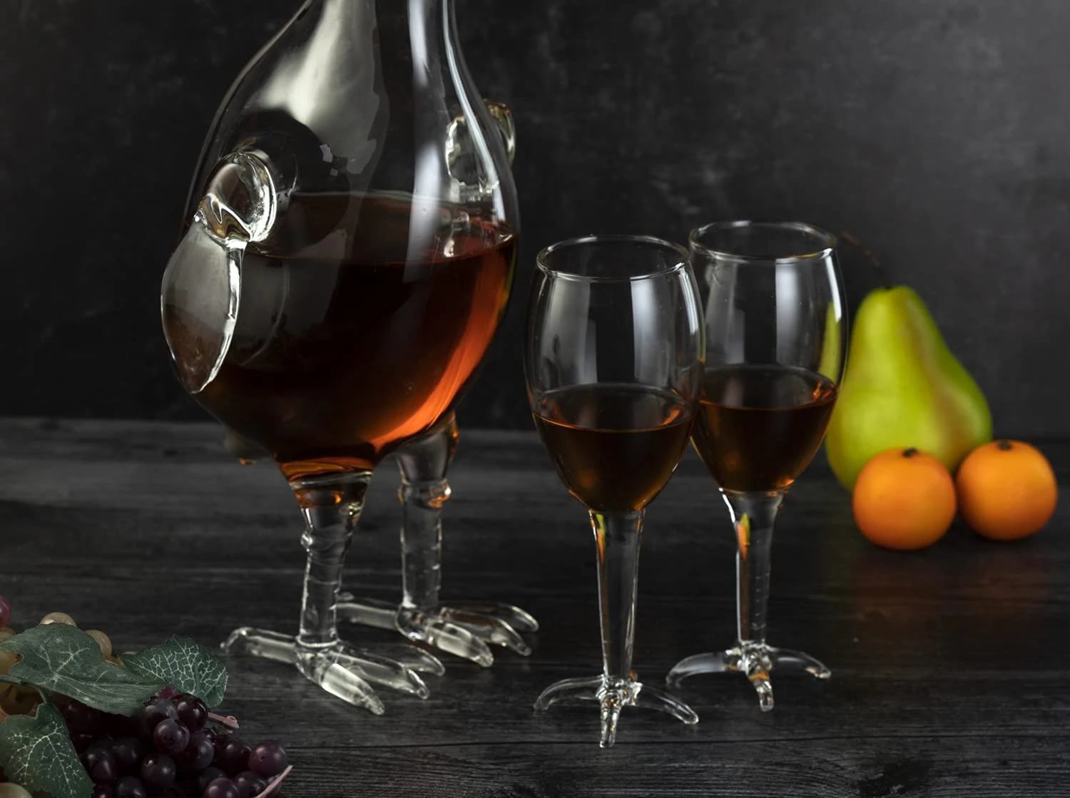 Cock - Chicken Decanter 500ml Whiskey And Wine Decanter Set With 2 Whiskey Glasses - By The Wine Savant, Rooster Glass Decanter For Whiskey, Scotch, Spirits, Wine Or Vodka For Whiskey Lovers 5 Cock - Chicken Decanter 500ml Whiskey And Wine Decanter Set With 2 Whiskey Glasses - By The Wine Savant, Rooster Glass Decanter For Whiskey, Scotch, Spirits, Wine Or Vodka For Whiskey Lovers - Image 5