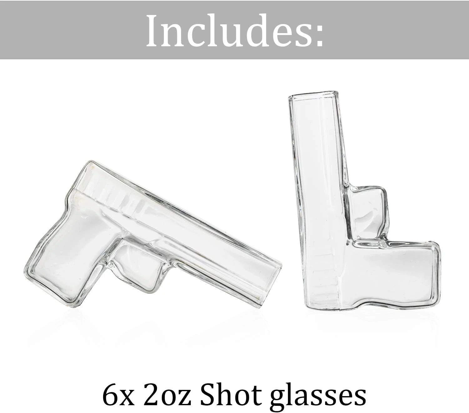 Pistol Whiskey Gun Decanter & Pistol Shot Glasses Set - Comes With A Large Carrying Case - Drinking Party Accessories, Great Gift 7 Pistol Whiskey Gun Decanter & Pistol Shot Glasses Set - Comes With A Large Carrying Case - Drinking Party Accessories, Great Gift - Image 7