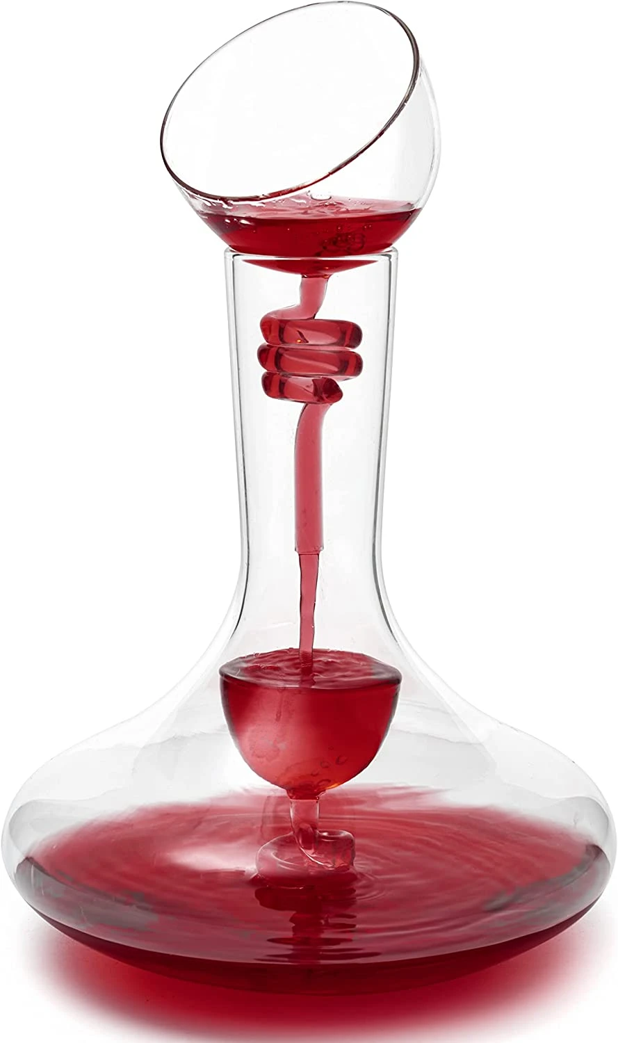 Wine Tower Decanting & Aerator Set By The Wine Savant - 2 Aerating Parts - Upper And Lower Aerators Piece - Wine & Whiskey Decanter Set, Carafe, Proven To Enhance & Improves Flavor & Aromas 5 Wine Tower Decanting & Aerator Set By The Wine Savant - 2 Aerating Parts - Upper And Lower Aerators Piece - Wine & Whiskey Decanter Set, Carafe, Proven To Enhance & Improves Flavor & Aromas - Image 5