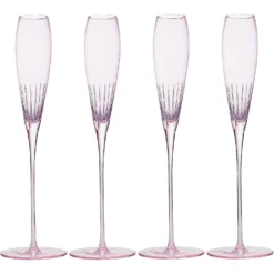 The Wine Savant Parisian Performance Glassware French Paris Collection Crystal Pink Glasses, Red & White Wines For Weddings Present Everyday Beautiful Gift Anniversary (Champagne) -Refined Spirits Store 613pexqZ13L. AC SL1500