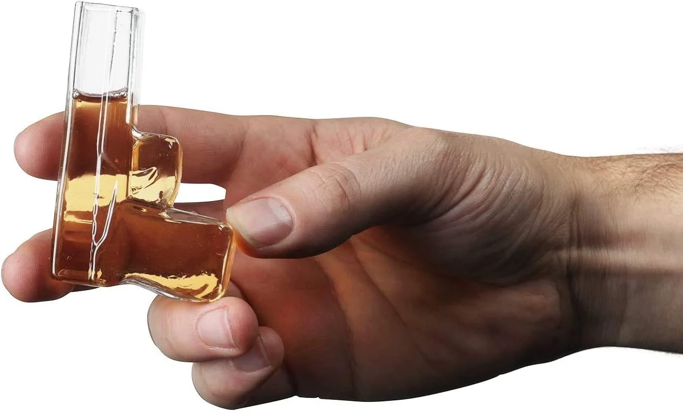 Pistol Whiskey Gun Decanter & Pistol Shot Glasses Set - Comes With A Large Carrying Case - Drinking Party Accessories, Great Gift 5 Pistol Whiskey Gun Decanter & Pistol Shot Glasses Set - Comes With A Large Carrying Case - Drinking Party Accessories, Great Gift - Image 5