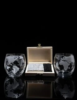 Whiskey Decanter Globe Set With 2 Etched Whiskey Glasses - For Liquor Scotch Bourbon Vodka, Gifts For Men - 850ml -Refined Spirits Store 619m0WPJRhL. AC SL1500