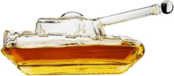 Tank Whiskey Decanter By The Wine Savant - Army Gifts For Men - Glass Tank Gift - Bourbon And Scotch Decanter - Military Veteran Gifts - 1000ml -Refined Spirits Store 61FNS7t FAL. AC SL1482