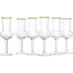 The Wine Savant Crystal Set Of 6 Grappa Glasses 3oz Post Dinner Drinks, Italian Tulip Shape, Tasting Glasses, Perfect For Nosing And Sipping, Glasses For Absinthe, Aperol, Sherry, Aperitif, Scotch -Refined Spirits Store 61FvaMfYUpL. AC SL1500