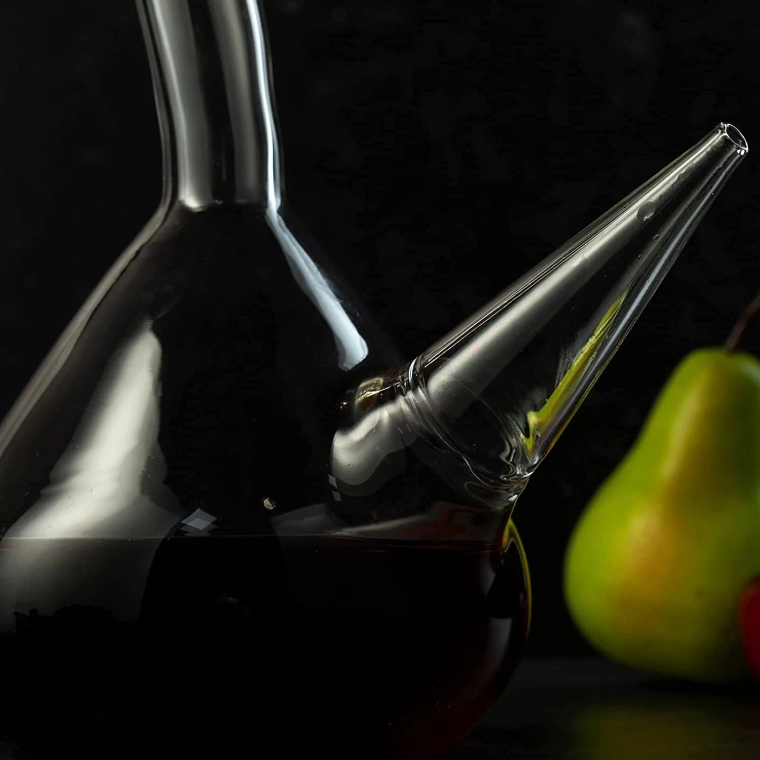 Porron Glass Decanter 34 Oz Wine Pitcher 100% Lead-free Glass Decanter For Red Wine, Hand Blown Wine Decanter, Wine Carafe - Wine Gift, Wine Accessories (1000mL) 3 Porron Glass Decanter 34 Oz Wine Pitcher 100% Lead-free Glass Decanter For Red Wine, Hand Blown Wine Decanter, Wine Carafe - Wine Gift, Wine Accessories (1000mL) - Image 3