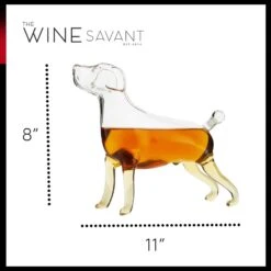 Dog Animal Wine & Whiskey Decanter The Wine Savant - Beautiful Profile Of A Labrador Dog 500ml - Whiskey, Wine Scotch Or Liquor Decanter -Refined Spirits Store 61KeLdQsucL. AC SL1500