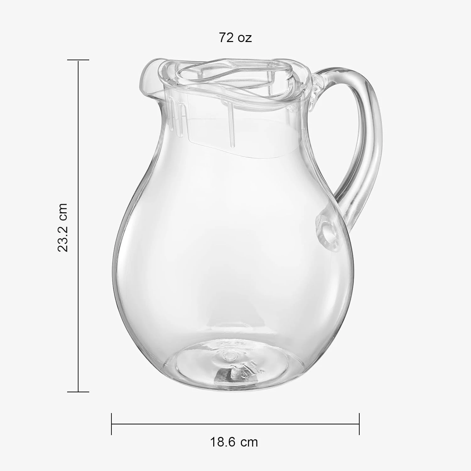 Unbreakable Acrylic Beverage Pitcher With Lid (72 Oz) 5 Unbreakable Acrylic Beverage Pitcher With Lid (72 Oz) - Image 5