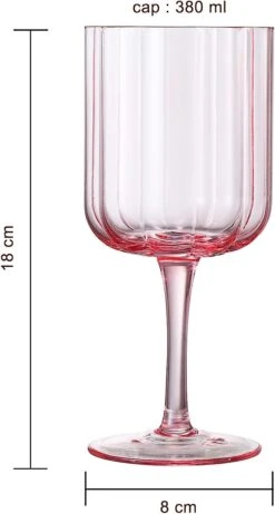Flower Vintage Wine Glassware - Set Of 2-13 Oz Colorful Cocktail, Martini & Champagne Glasses, Prosecco, Mimosa Glasses Set, Cocktail Glass Set, Bar Glassware Luster Glasses 7" X 3" (Pink) -Refined Spirits Store 61UCcDnCGBL. AC SX679