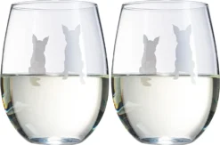 Set Of 2 Boston Terrier Dog Stemless Wine Glasses - Boxwood, Boston Bull Terrier, American Gentleman Lover - For Him & Her - Dogs Silhouette - Etched Tumblers For Anniversary, Wedding, Gifts (18 OZ) 8 Set Of 2 Boston Terrier Dog Stemless Wine Glasses - Boxwood, Boston Bull Terrier, American Gentleman Lover - For Him & Her - Dogs Silhouette - Etched Tumblers For Anniversary, Wedding, Gifts (18 OZ) -Refined Spirits Store 61UDE1bsIaL. AC SL1500