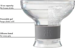 Frozen Margarita & Cocktail Chiller Glasses | Set Of 4 | 12 OZ Unbreakable Tritan Acrylic -Refined Spirits Store 61UXTtedUsL. AC SL1500