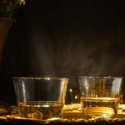 Vintage Crystal Lowball Tumbler Glasses, Set Of 2, Clear Radiance - Spirits, Whiskey, Old Fashioned, Cocktails - Hand Blown Classy Glass -Timeless Art Deco Design - Durable Barware, Home Bar (5 OZ) -Refined Spirits Store 61W3hzwG6DL. AC SL1500