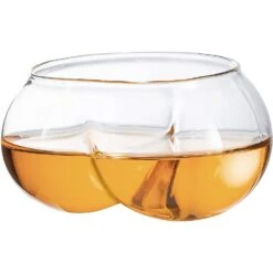 Deez Nuts Drinking Wine & Whiskey Glasses - 2 Set - I Love Butts, Couple Mug, Gift For Her, Gift For Him Perfect For Bachelorette Parties, Gag Gift For Men & Women, 7 Oz Stemless Bum Glasses -Refined Spirits Store 61 PDW duBL. AC SL1500