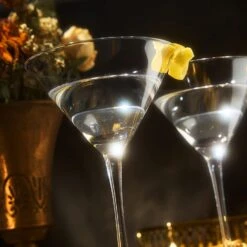 Crystal Martini Glass Set Of 4 | 10oz | Classic Luxury Cocktail With Bar Spoon & Olive Picks, Premium Hand-Blown | Classic Cocktail Clear Coupes For Manhattan, Cosmopolitan, Sidecar, Stemmed Goblets -Refined Spirits Store 61aTfdLi0fL. AC SL1500