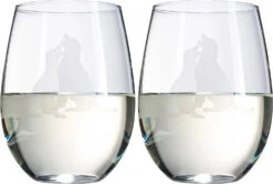 Set Of 2 Labrador Dog Stemless Wine Glasses By The Wine Savant - Lab Retriever Puppy & Doggy Lover Him & Her - Dogs Silhouette - Glass Gifts Etched Tumblers For Anniversary, Wedding, Home Bar Gifts 8 Set Of 2 Labrador Dog Stemless Wine Glasses By The Wine Savant - Lab Retriever Puppy & Doggy Lover Him & Her - Dogs Silhouette - Glass Gifts Etched Tumblers For Anniversary, Wedding, Home Bar Gifts -Refined Spirits Store 61c8cX8JWXL. AC SL1500