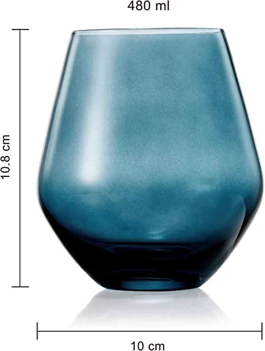 Colored Stemless Crystal Wine Glass Set Of 6, Gift For Her, Him, Wife, Friend - Large 16 Oz Glasses, Unique Italian Style Tall Drinkware - Red & White, Dinner, Color Beautiful Glassware - (Pastel) 7 Colored Stemless Crystal Wine Glass Set Of 6, Gift For Her, Him, Wife, Friend - Large 16 Oz Glasses, Unique Italian Style Tall Drinkware - Red & White, Dinner, Color Beautiful Glassware - (Pastel) - Image 7